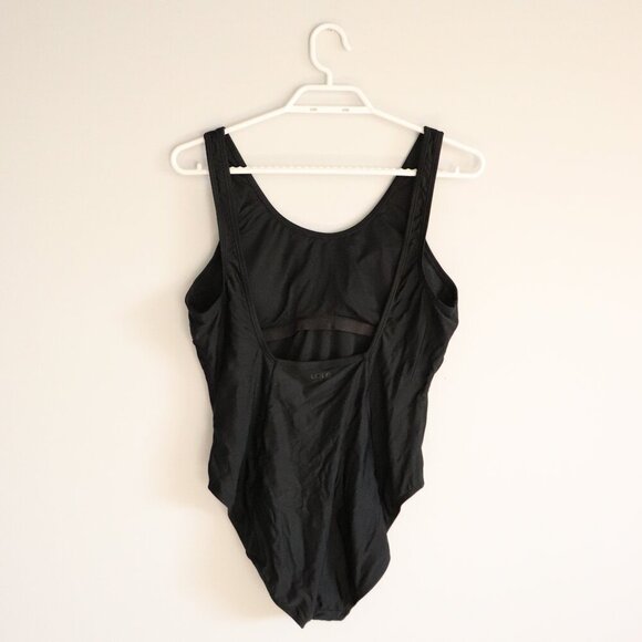 Lole Women's Black Sz 8 One Piece Straps Minimalist Scoop Neck Swim Bathing Suit - Picture 2 of 12